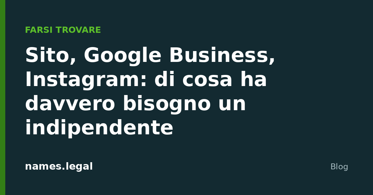 Site, Google Business, Instagram: do que um independente precisa mesmo
